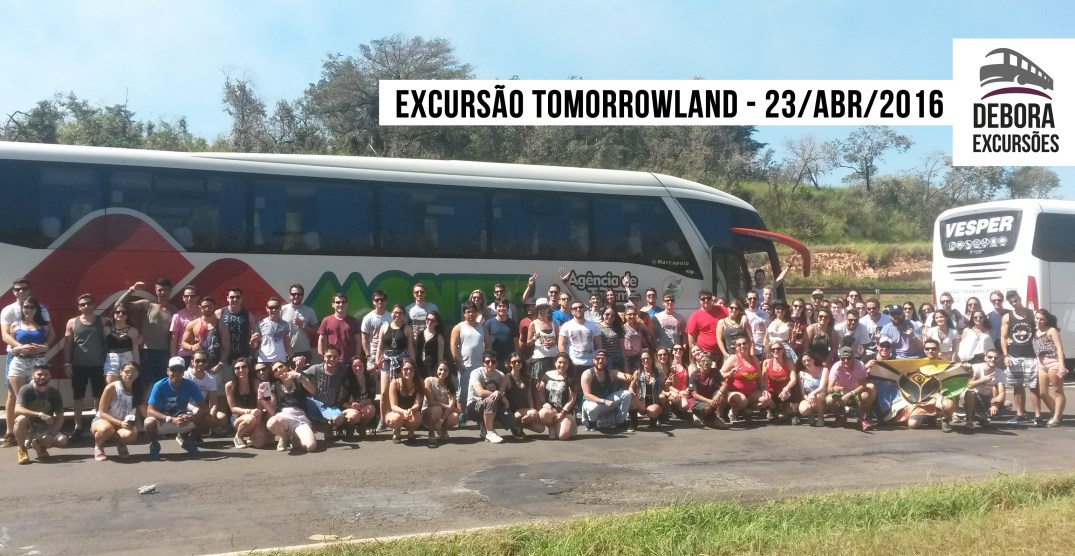 Excursao Tomorrowland Campinas - 23 abril