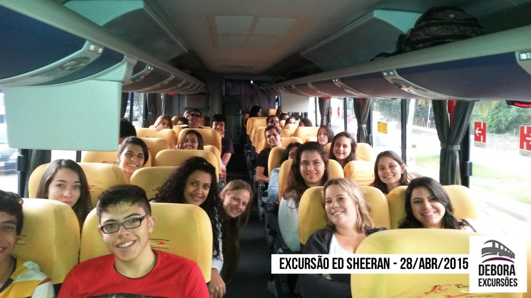 Excursão Ed Sheeran - 28 abril 2015