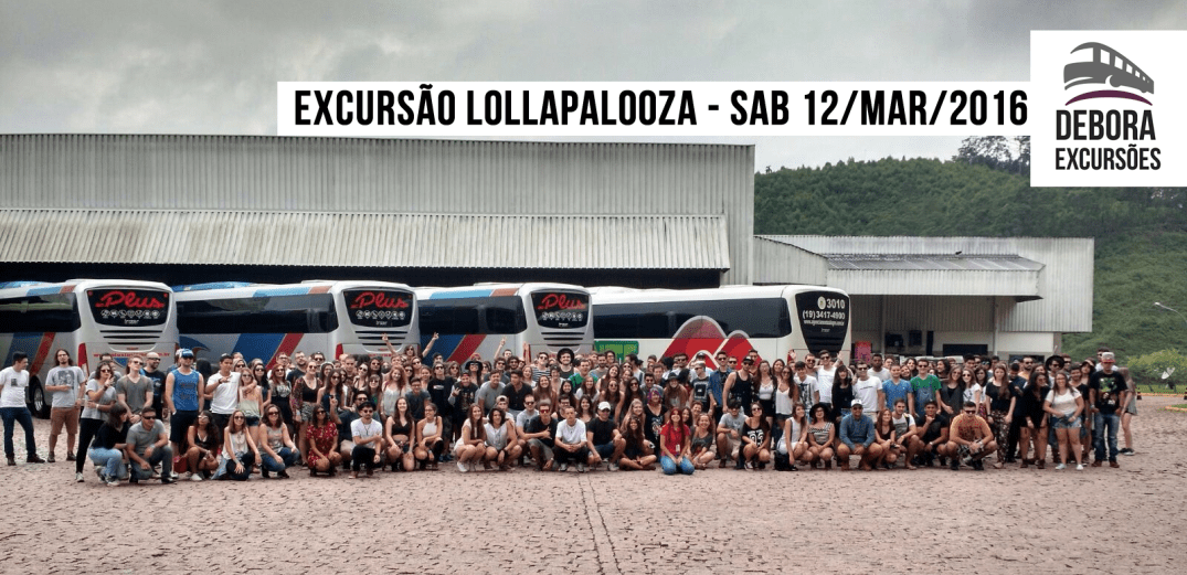 Excursão Lollapalooza - SAB 12 março 2016