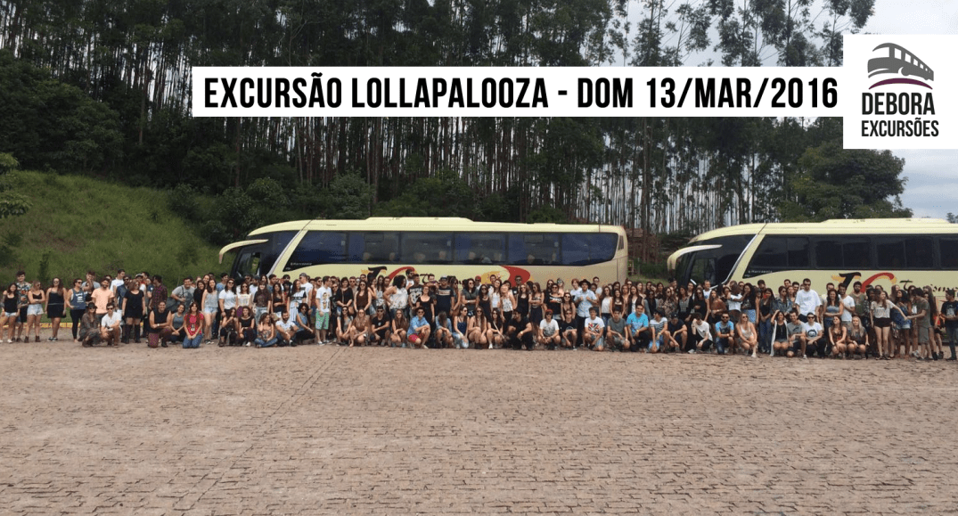 Excursão Lollapalooza - Domingo 13 maro 2016