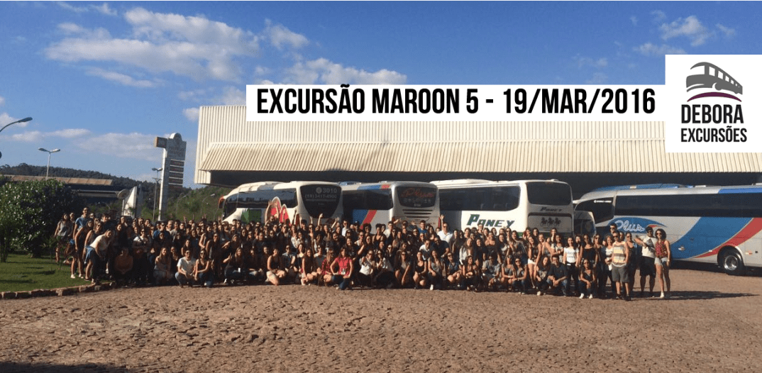 Excursão Maroon 5 19/03/2016