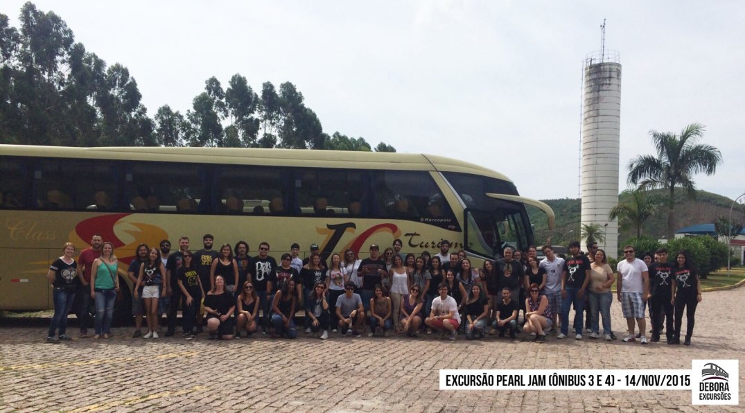 Excursão Pearl Jam Ônibus 3 e 4 - 14 novembro 2015