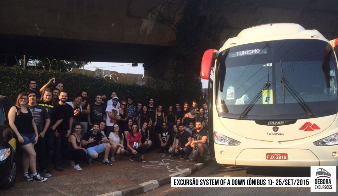 Excursão System of a Down - 25 setembro 2015 BUS 1